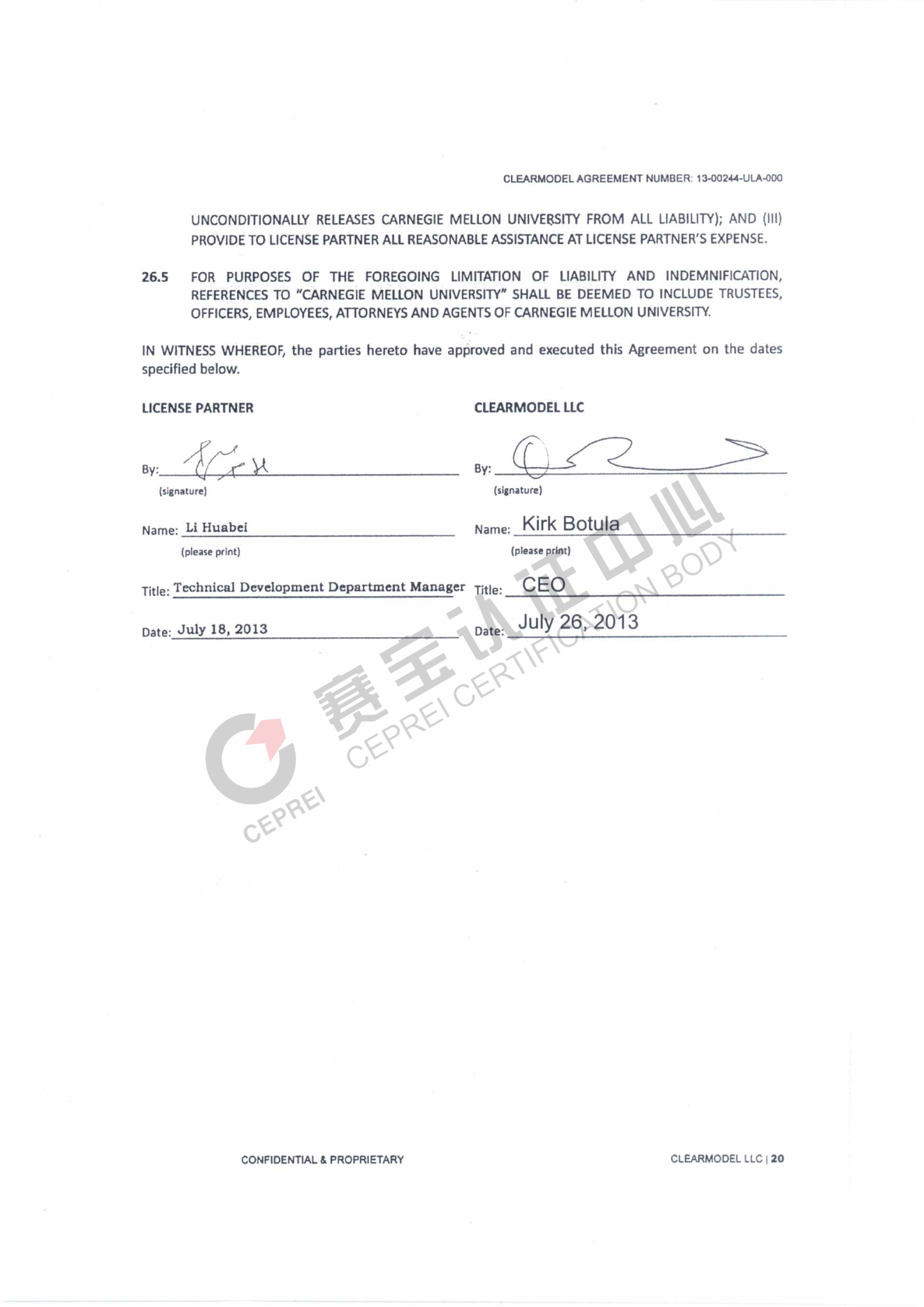 Conmmercial-Use License Agreement between Clearmodel LLC and CEPREI Certification Body-01.png